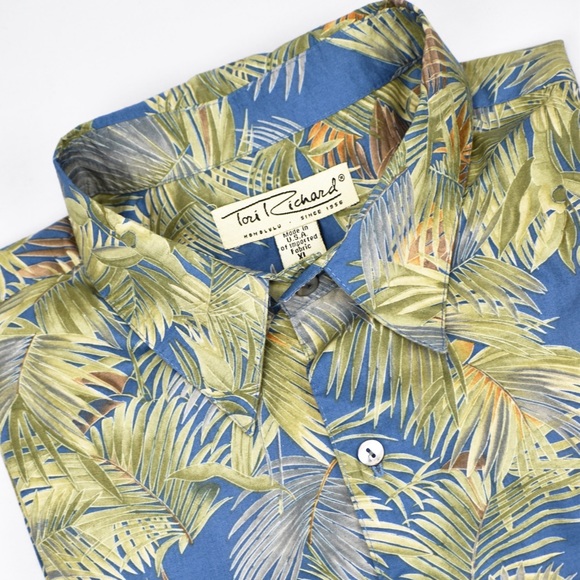 Tori Richard button down Hawaiian shirt XL - Picture 8 of 9